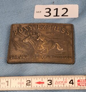 h312- Pony Express St. Joe to Sacramento Buckle