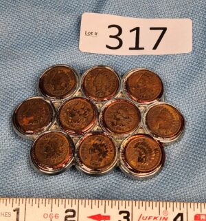 h317- 1907 Indian head penny buckle