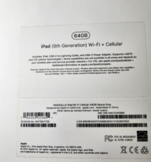 h333- iPad Model A2603 w/ box. 64gb. LOCKED. BUYER BEWARE. NO CODE. - Image 5