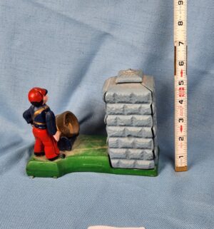 d579- Vintage Artillery Coin Bank. Cast Metal - Image 3