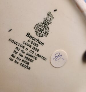 d580- Royal Doulton Bacchus Toby jug, model D6499 - Image 3
