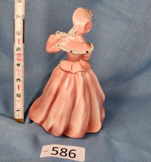 d586- Florence Ceramics Pink CLARISSA Figurine 1940s - Image 3