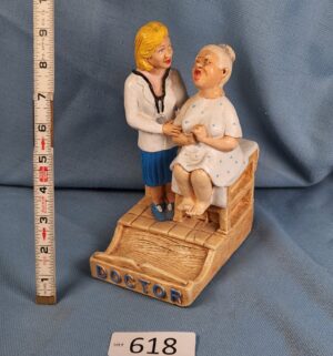 d618- Doctors Visit by artist Lauren Marems. Business card holder