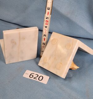 d620- 1995 Sparrows Club marble bookends - Image 4