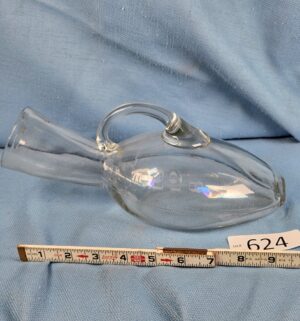 d624- 1800s hand blown glass male urinal
