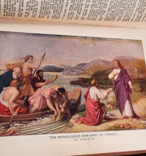 d630- Antique Color Illustrated King James Bible - Image 6