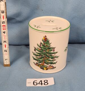 d648- Spode Christmas Tree Coin Bank