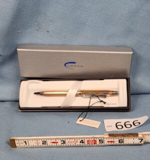 d666- Cross Pen. Sterling Silver Cap, Barrel