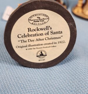 d677- Set of 3 Rockwells Celebration of Santa - Image 3