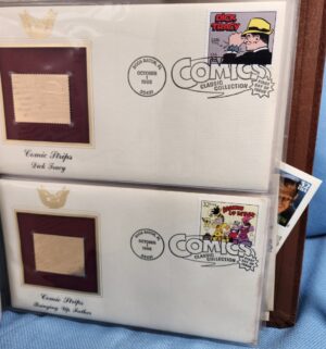 d684- Golden Replicas of US Stamps. 22kt Gold. 1st Day Issues - Image 4
