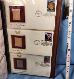 d684- Golden Replicas of US Stamps. 22kt Gold. 1st Day Issues - Image 5