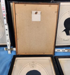 d687- Vintage Disneyland framed silhouette portraits - Image 3