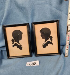 d688- Antique 1930s silhouettes