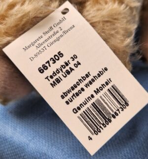 d706- 2004 Steiff Teddy Bear for Danbury Mint - Image 3