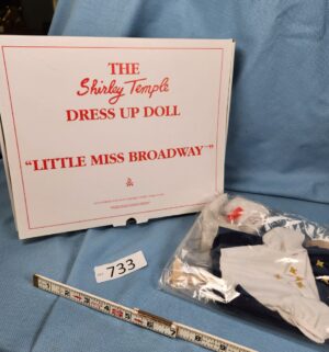 d733- Little Miss Broadway. Shirley Temple Dress Up Doll