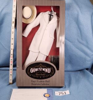 d751- Gone with the Wind Rhett Butler Vinyl Fashion Doll Wardrobe Collection set