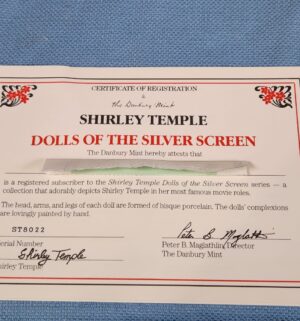 d762- Danbury Mint Shirley Temple Doll. Dolls of the Silver Screen - Image 4