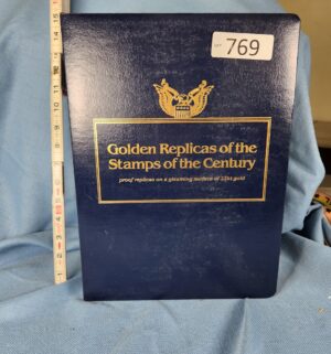 d769- Golden Replicas of the Stamps of the Century. 22kt gold