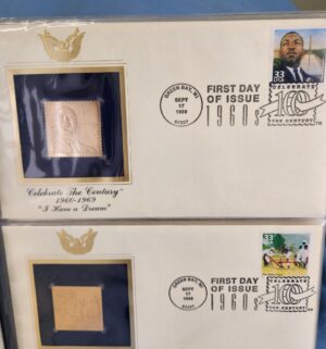 d769- Golden Replicas of the Stamps of the Century. 22kt gold - Image 5