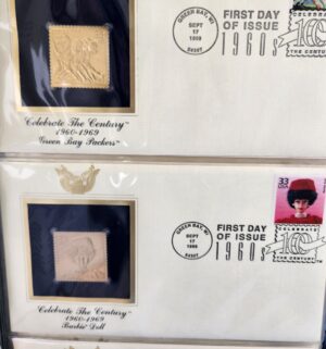 d769- Golden Replicas of the Stamps of the Century. 22kt gold - Image 6
