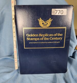 d770- Golden Replicas of the Stamps of the Century 22kt gold