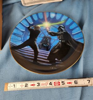 d773- 1987 Star Wars Luke Skywalker and Darth Vader Duel in the Emperors Throne Room