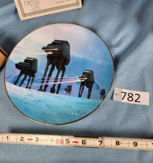 d782- Imperial Walkers on Ice Planet of Hoth. 1987 Hamilton Collection