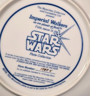 d782- Imperial Walkers on Ice Planet of Hoth. 1987 Hamilton Collection - Image 3