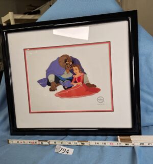 d794- DISNEY BEAUTY & THE BEAST COZY COUPLE SERICEL - 1994 COA