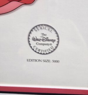 d794- DISNEY BEAUTY & THE BEAST COZY COUPLE SERICEL - 1994 COA - Image 3