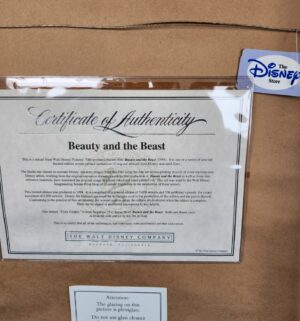 d794- DISNEY BEAUTY & THE BEAST COZY COUPLE SERICEL - 1994 COA - Image 5