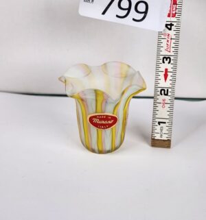 d799- Murano glass handkerchief fazzoletto toothpick holder