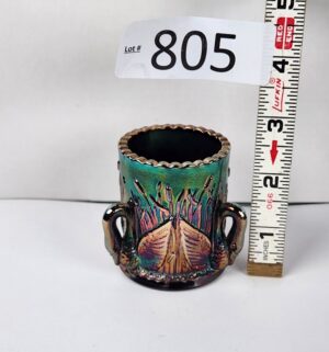 d805- Westmoreland Carnival Glass Swan Toothpick Holder