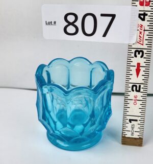 d807- L.E. Smith Glass Company toothpick holder Dominion Pattern