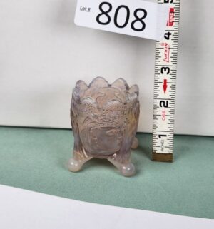 d808- Old Sleepy Eye glass toothpick holder