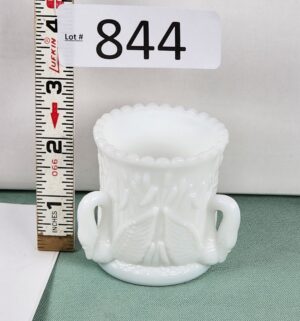 d844- Westmoreland white milk glass toothpick holder