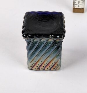 d871- vintage St. Clair carnival glass toothpick holder - Image 3