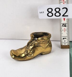 d882- Peerage solid brass boot match holder or paperweight