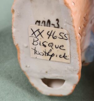 d901- German Bisque Figural Match Holder - Image 3