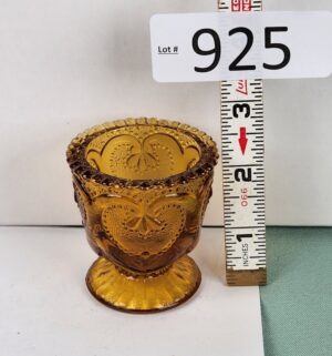 d925- L.G. Wright Jeweled Heart toothpick holder