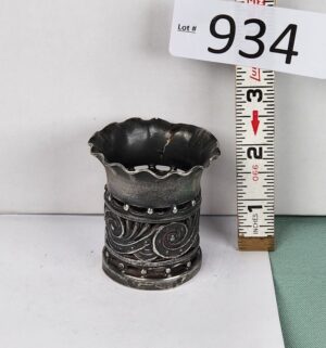 d934- 1880s Aurora Silverplate Toothpick Holder