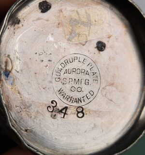 d934- 1880s Aurora Silverplate Toothpick Holder - Image 3