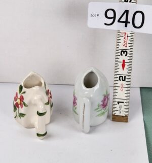 d940- Vintage Ceramic Irons Toothpick Holders