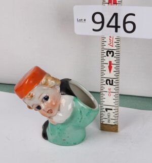 d946- 1950s Japan Dutch Boy toothpick holder