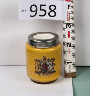 d958- 1925 Colman's Mustard pot toothpick holder