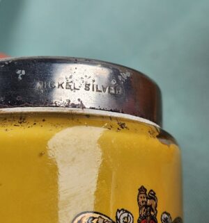 d958- 1925 Colman's Mustard pot toothpick holder - Image 4