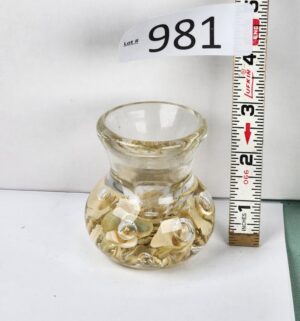d981- Art Glass Maude & Bob St. Clair Bud Vase Toothpick Holder