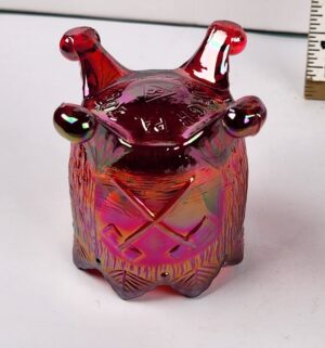 d997- Guernsey Glass Saratoga Indian Chief toothpick holder - Image 3