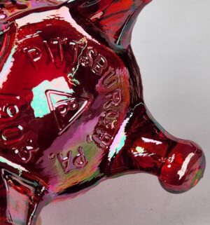 d997- Guernsey Glass Saratoga Indian Chief toothpick holder - Image 4
