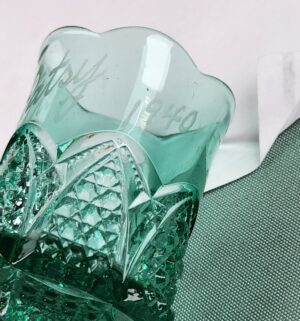 d1008- Imperial Glass Hobstar Pattern Toothpick Holder - Image 3